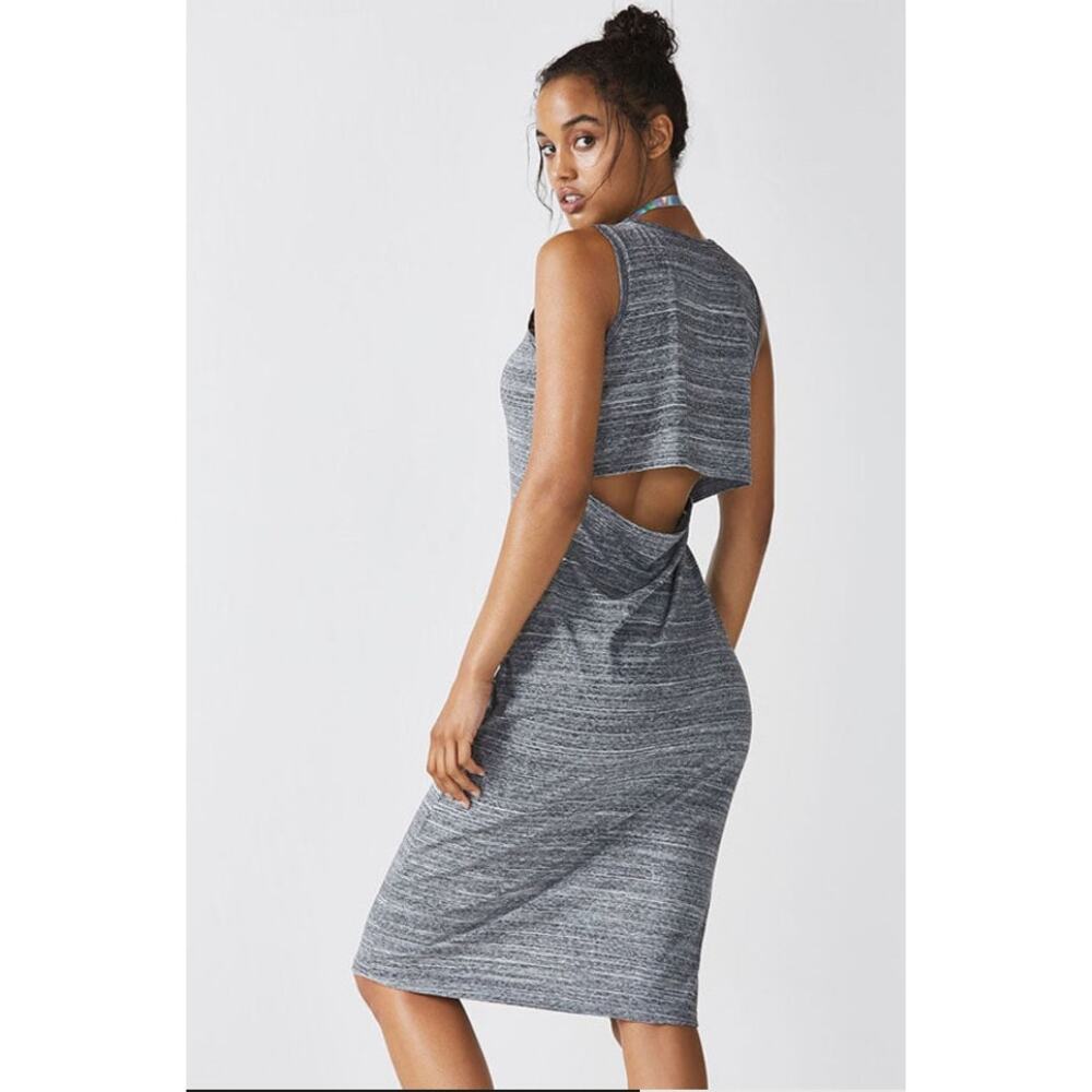 Fabletics Women's Dress Size S Eileen Charcoal Space Dye